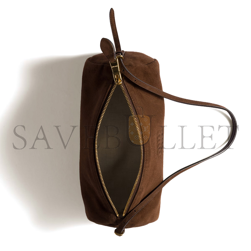 MIU MIU SUEDE LEATHER POUCH 5NE851 (22*9*9cm)